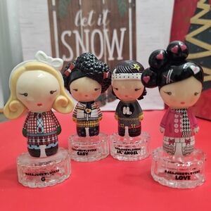 Harajuku Lovers Snow Bunnies Gwen Stefani Decorative Collector Bottles Four